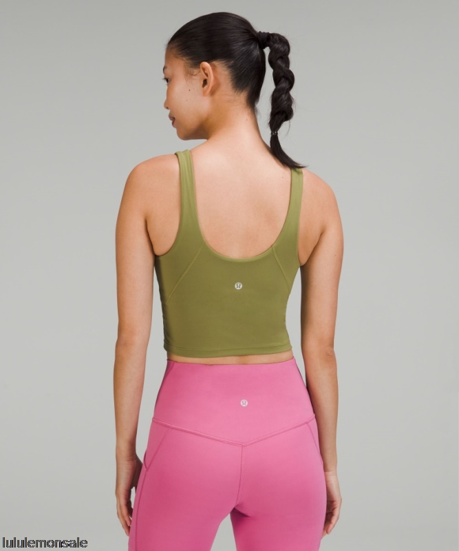 Lululemon Damen DELULU143 | Bronze Grün Align Tank Top